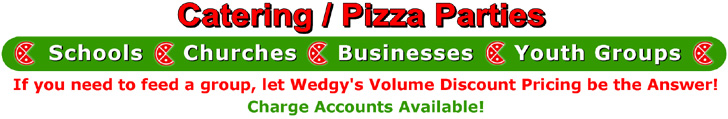 catering / pizza parties