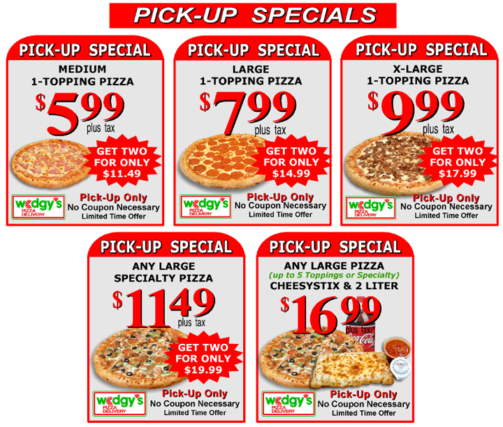 Pick-Up Specials