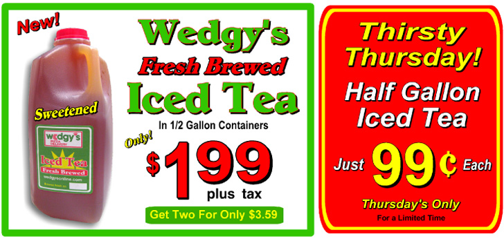 New Fresh Brewed Iced Tea
