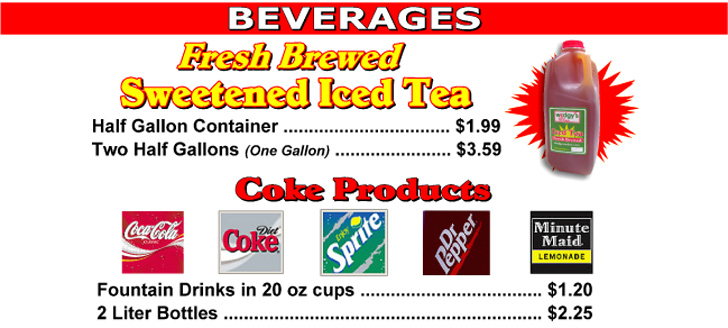 Try Our New Fresh Brewed Iced Tea!